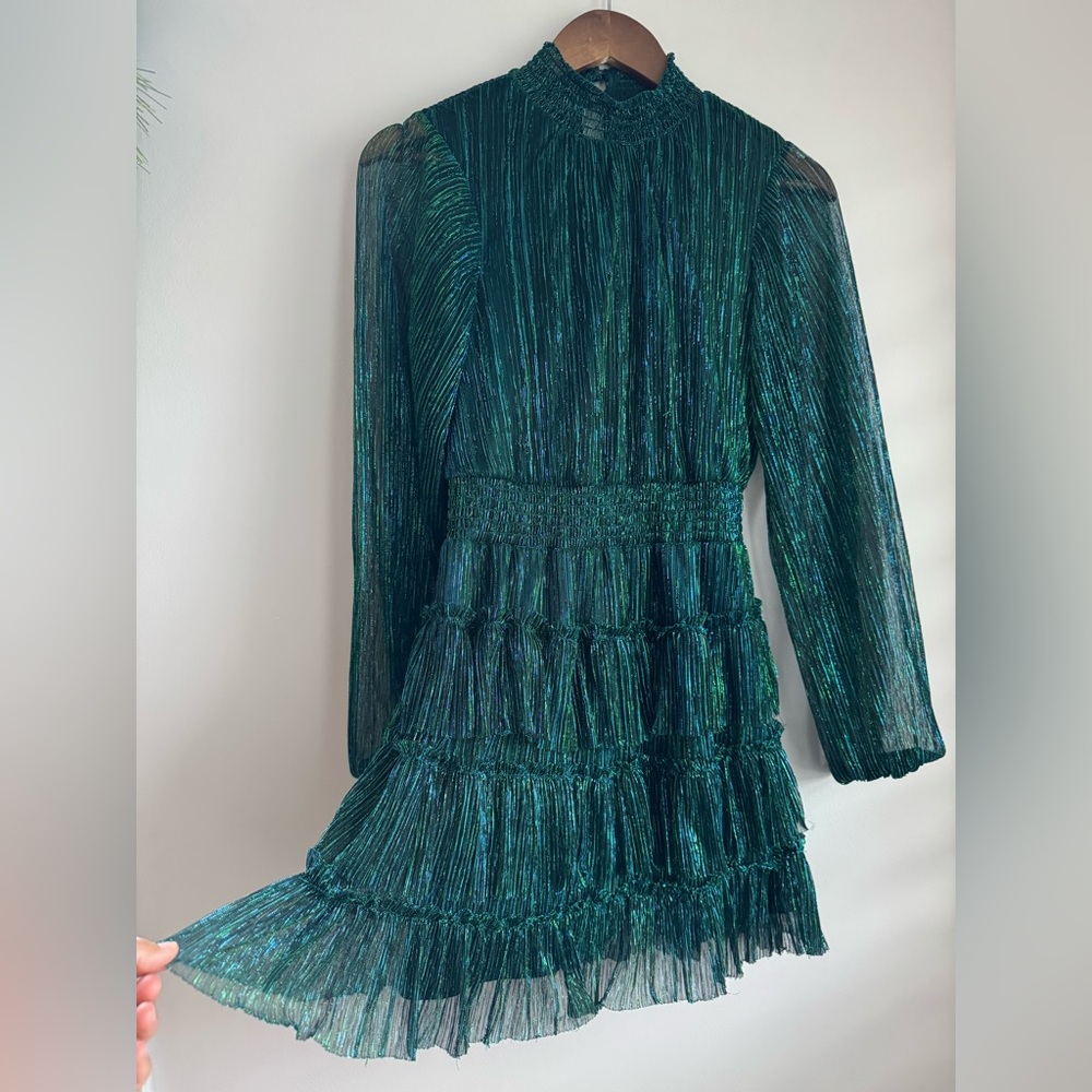 1. State Shimmering Green Dress - Holiday / Christmas dress
